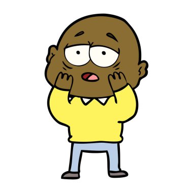 yorgun kel adam çizgi film