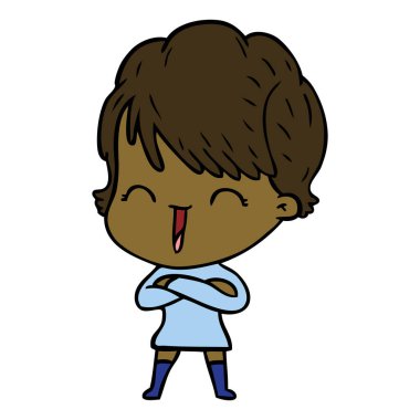  vektör çizim karikatür komik kadın