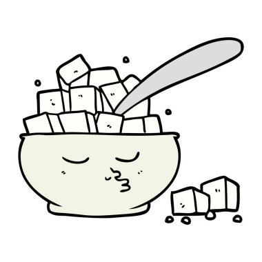 vektör çizim karikatür şekerlik