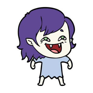 gülen vampir kız çizgi film