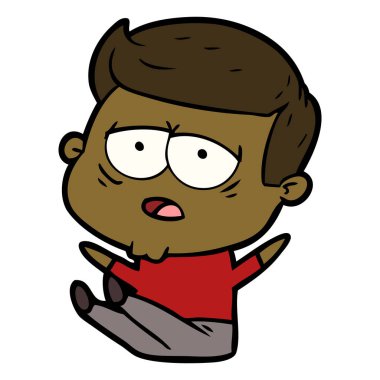 vektör çizim karikatür adam