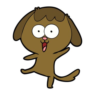 Çizgi film köpeğinin vektör çizimi