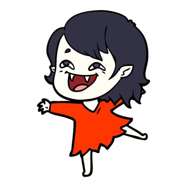 gülen vampir kız çizgi film