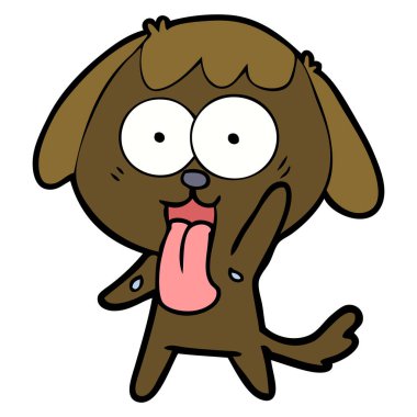 Çizgi film köpeğinin vektör çizimi