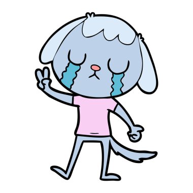 Çizgi film köpeğinin vektör çizimi