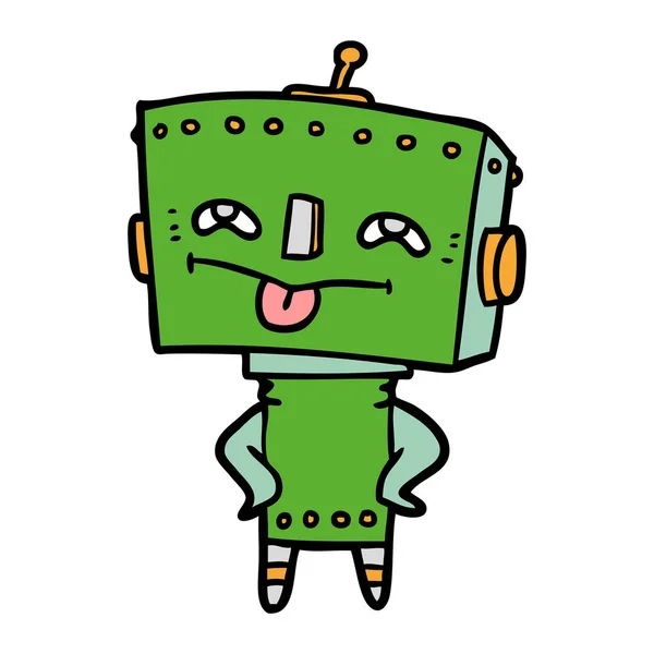 Ilustración Vectorial Del Robot Dibujos Animados — Archivo Imágenes Vectoriales