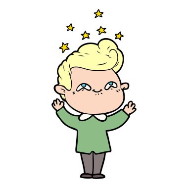 vektör çizim karikatür adam