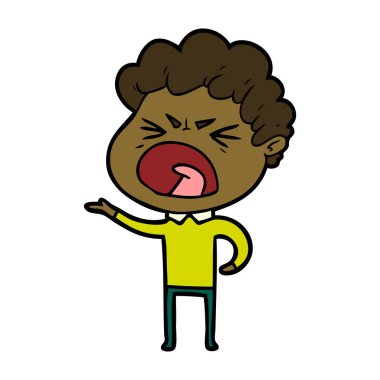 vektör çizim karikatür adam