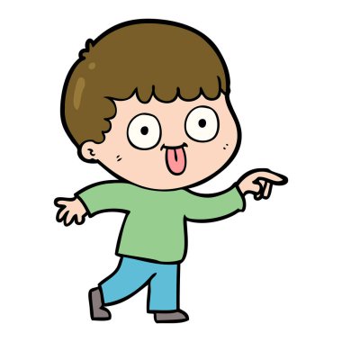  vektör çizim karikatür adam bakıyor