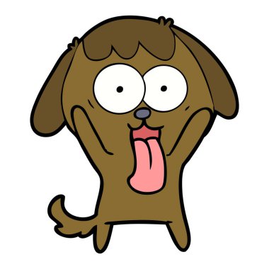 Çizgi film köpeğinin vektör çizimi