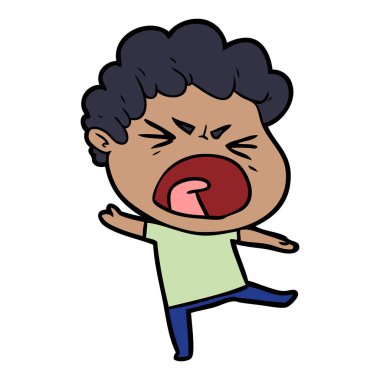 vektör çizim karikatür adam