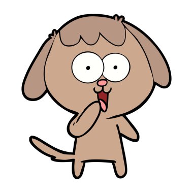 Çizgi film köpeğinin vektör çizimi