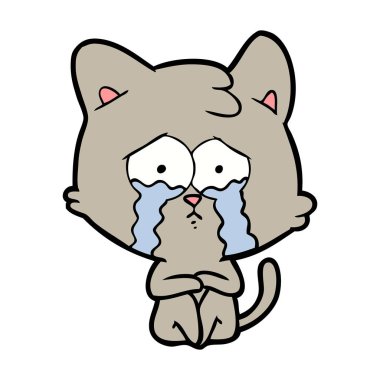 Çizgi film kedisinin vektör çizimi