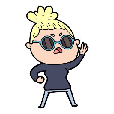 vektör çizim karikatür rahatsız maymun