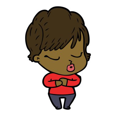 çizgi film gözleri kadınla kapat