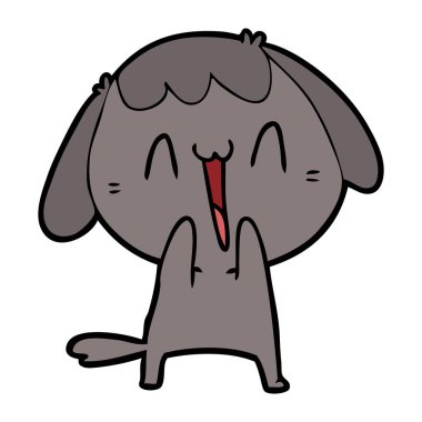 Çizgi film köpeğinin vektör çizimi