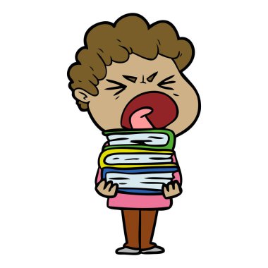 vektör çizim karikatür adam