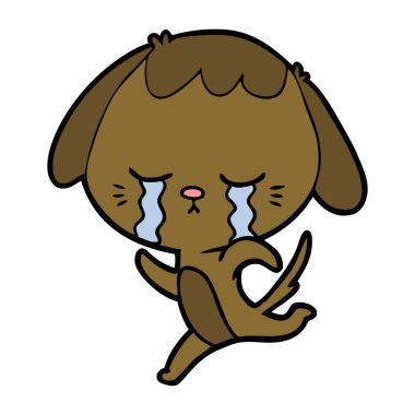 Çizgi film köpeğinin vektör çizimi