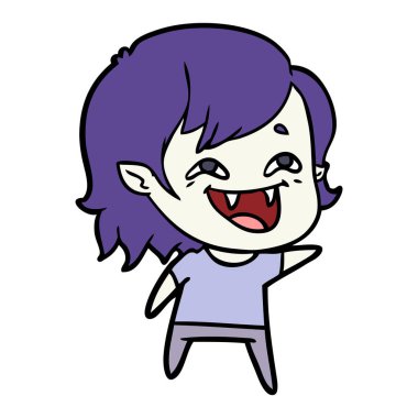 gülen vampir kız çizgi film