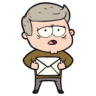 vektör çizim karikatür adam