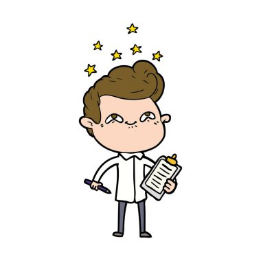 vektör çizim karikatür adam