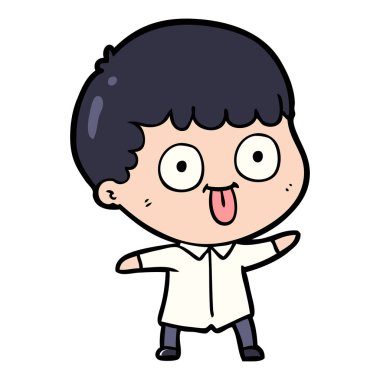  vektör çizim karikatür adam bakıyor