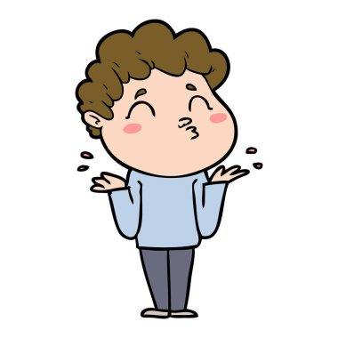 vektör çizim karikatür adam