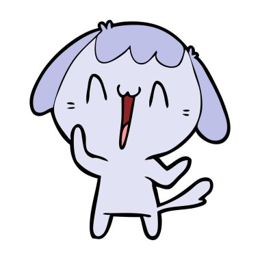 Çizgi film köpeğinin vektör çizimi