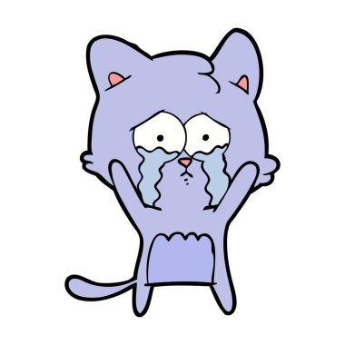 Çizgi film kedisinin vektör çizimi