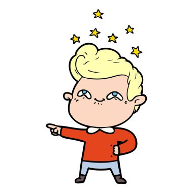 vektör çizim karikatür adam