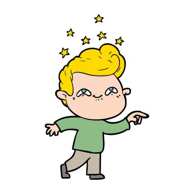 vektör çizim karikatür adam