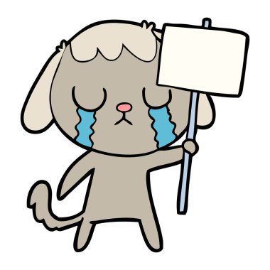 Çizgi film köpeğinin vektör çizimi