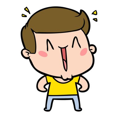 vektör çizim karikatür adam