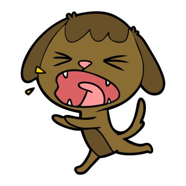 Çizgi film köpeğinin vektör çizimi