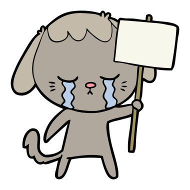 Çizgi film köpeğinin vektör çizimi