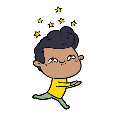 vektör çizim karikatür adam