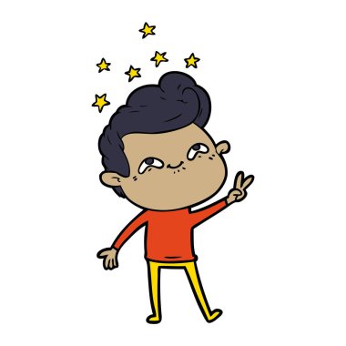 vektör çizim karikatür adam