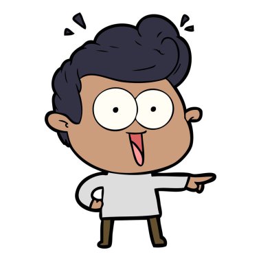 vektör çizim karikatür adam