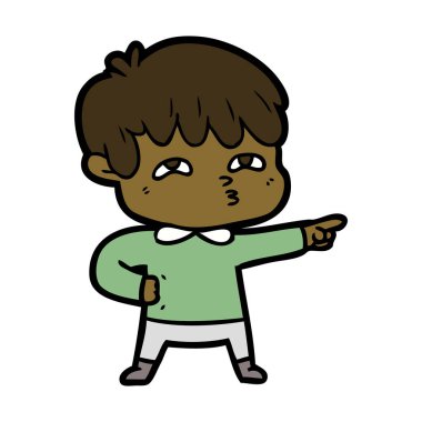 vektör çizim karikatür adam