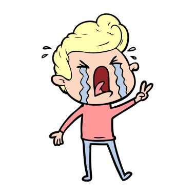 vektör çizim karikatür adam