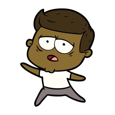 vektör çizim karikatür adam