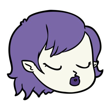 Çizgi filmdeki vampir kız suratı