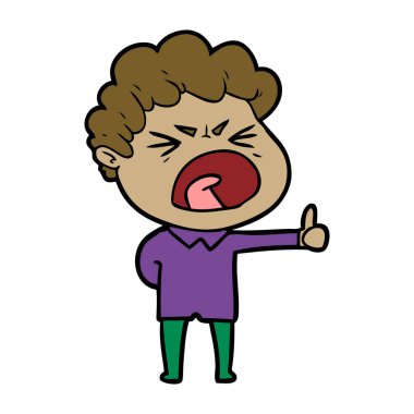 vektör çizim karikatür adam