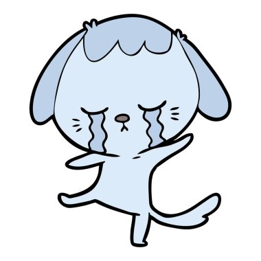 Çizgi film köpeğinin vektör çizimi