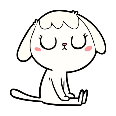 Çizgi film köpeğinin vektör çizimi