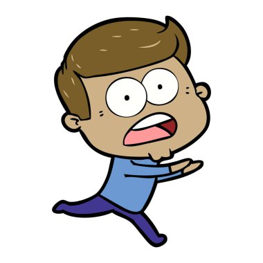 vektör çizim karikatür dostum şok