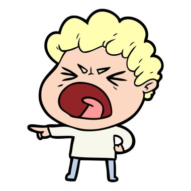 vektör çizim karikatür adam