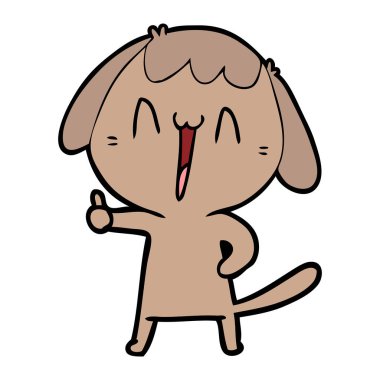  vektör çizim karikatür komik köpek