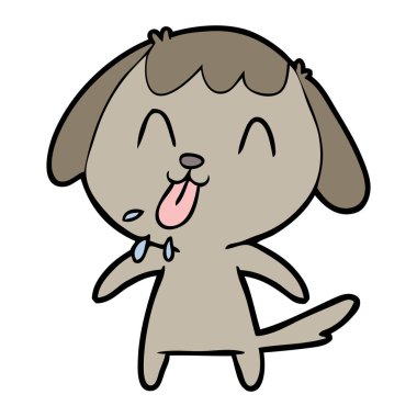 Çizgi film köpeğinin vektör çizimi