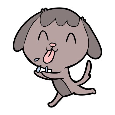 Çizgi film köpeğinin vektör çizimi